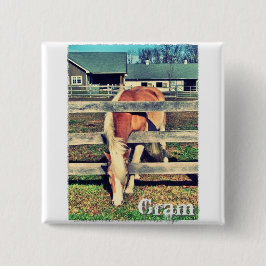 Bóton Quadrado 5.08cm Botão do quadrado da edição de luxo do grama