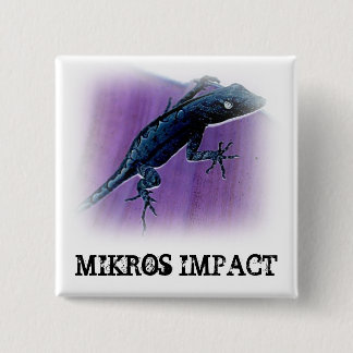 BÓTON QUADRADO 5.08CM BOTÃO DO QUADRADO DO LAGARTO DO IMPACTO DE MIKROS