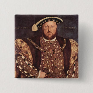Bóton Quadrado 5.08cm Botão do rei Henry VIII