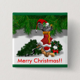 Bóton Quadrado 5.08cm botão do treeMouse