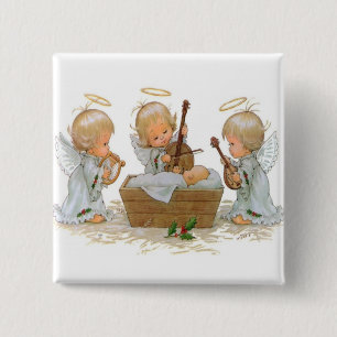 Bóton Quadrado 5.08cm Botão dos anjos