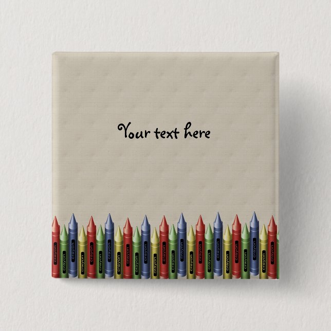 Bóton Quadrado 5.08cm Botão dos dias escolares (Frente)