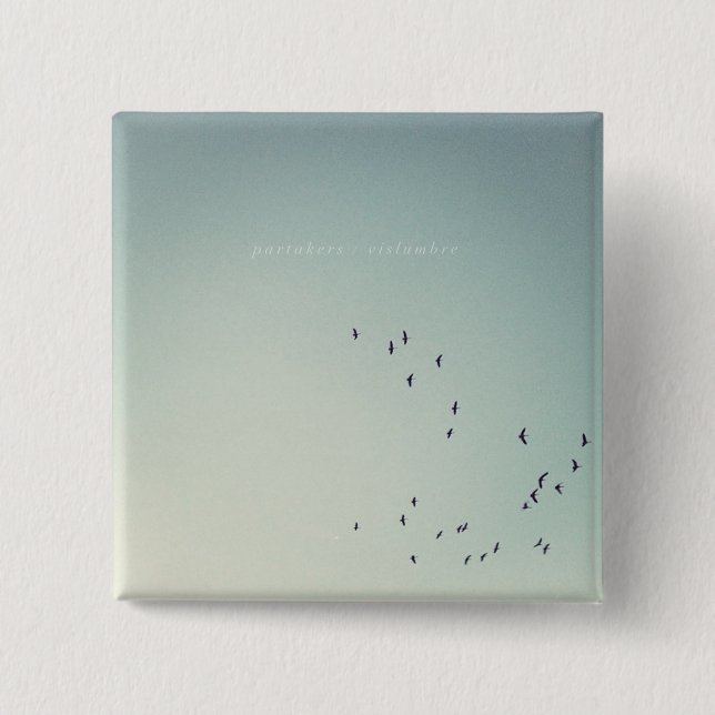 Bóton Quadrado 5.08cm Botão dos Partakers (Frente)