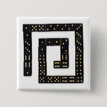 Botão espiral do dominó