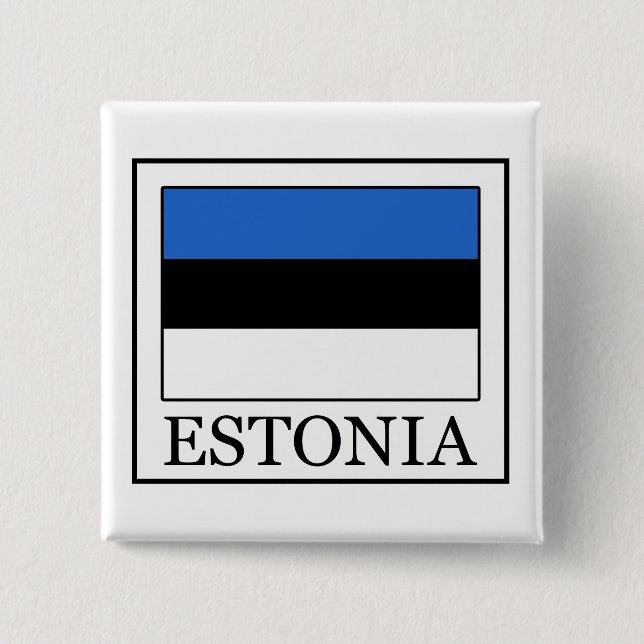 Bóton Quadrado 5.08cm Botão Estônia (Frente)