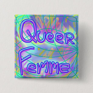 Bóton Quadrado 5.08cm Botão estranho de Femme