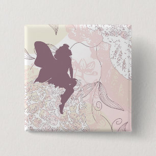 Bóton Quadrado 5.08cm Botão feericamente