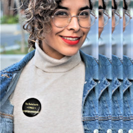 Bóton Quadrado 5.08cm Botão Finale do Love Cat Bachelorette