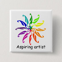 Botão - Folhas de Roda Colorido