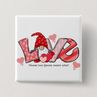 Bóton Quadrado 5.08cm Botão Gnome