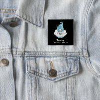 Botão Gnome Taurus Astrology Sinal Angel Pinback