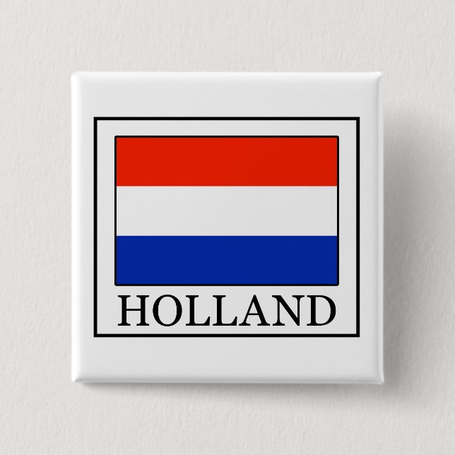 Bóton Quadrado 5.08cm botão Holland (Frente)