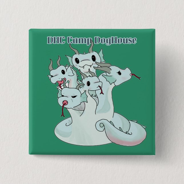 Bóton Quadrado 5.08cm Botão Hydra Hustle (Frente)