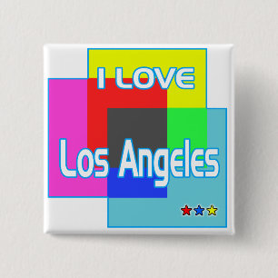 Bóton Quadrado 5.08cm Botão "I AMVE Los Angeles Coloring 2"