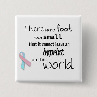 Bóton Quadrado 5.08cm Botão infantil do quadrado da consciência da perda