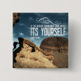 Bóton Quadrado 5.08cm Botão inspirado do compromisso do auto