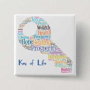 Bóton Quadrado 5.08cm Botão inspirador 8