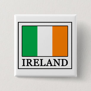 Bóton Quadrado 5.08cm Botão Irlanda