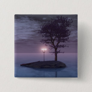 Bóton Quadrado 5.08cm Botão Isle of Wanderers