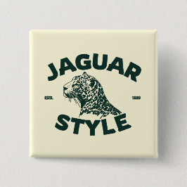 Bóton Quadrado 5.08cm Botão Jaguar