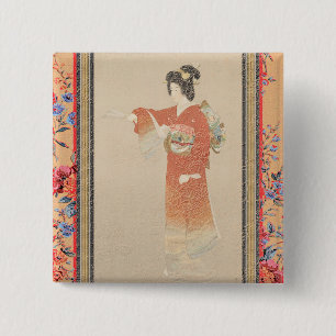 Bóton Quadrado 5.08cm Botão Japão