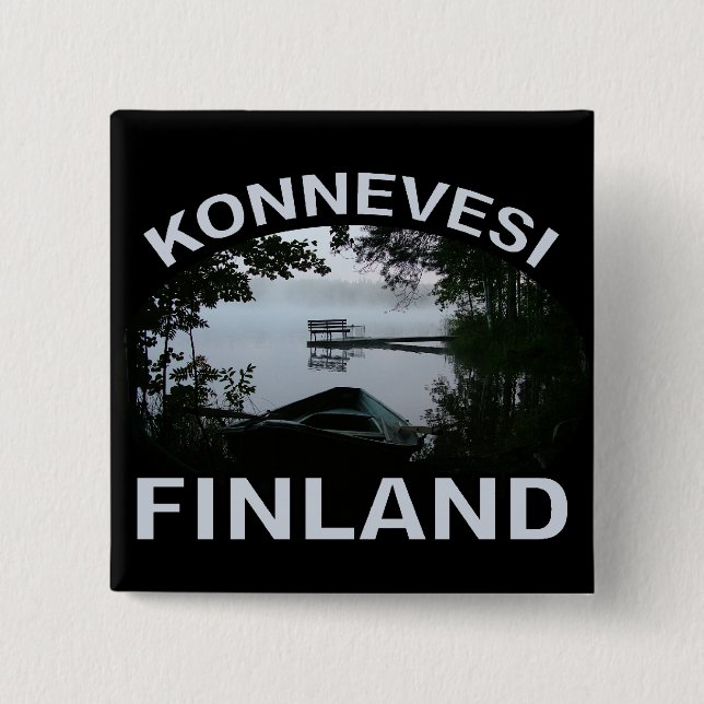 Bóton Quadrado 5.08cm Botão Konnevesi (Frente)