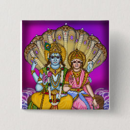 Bóton Quadrado 5.08cm Botão Lakshmi Narayan