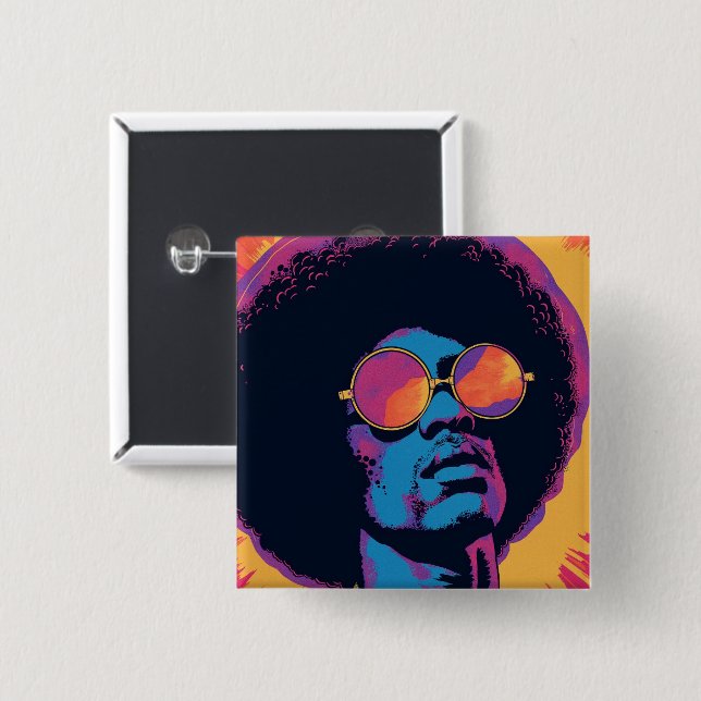 Bóton Quadrado 5.08cm Botão legal/Retroativo (Frente & Verso)