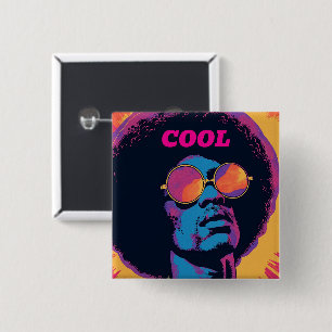 Bóton Quadrado 5.08cm Botão legal/Retroativo