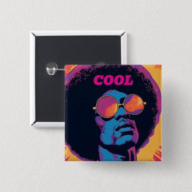 Bóton Quadrado 5.08cm Botão legal/Retroativo (Frente & Verso)