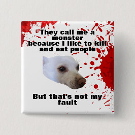 Bóton Quadrado 5.08cm Botão mau