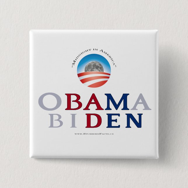 Bóton Quadrado 5.08cm Botão mau dos homens - fundo branco (Frente)