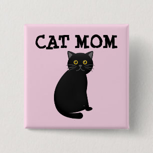 BÓTON QUADRADO 5.08CM BOTÃO MOM CAT