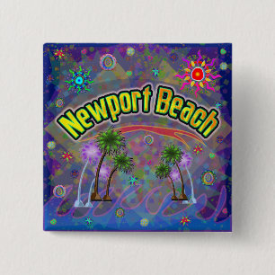 Bóton Quadrado 5.08cm Botão Newport Beach Noble Voyage