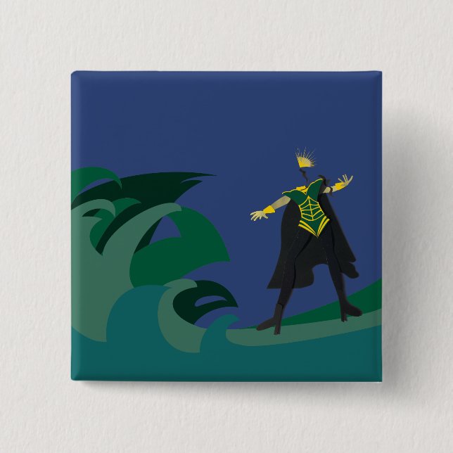 Bóton Quadrado 5.08cm botão norway alessandra eurovision 2023 (Frente)