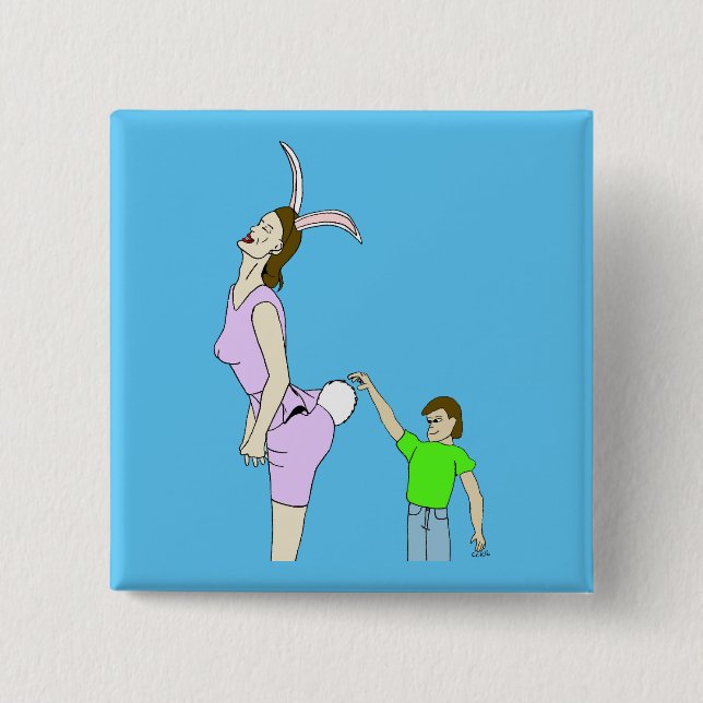 Bóton Quadrado 5.08cm botão oo felpudo (Frente)