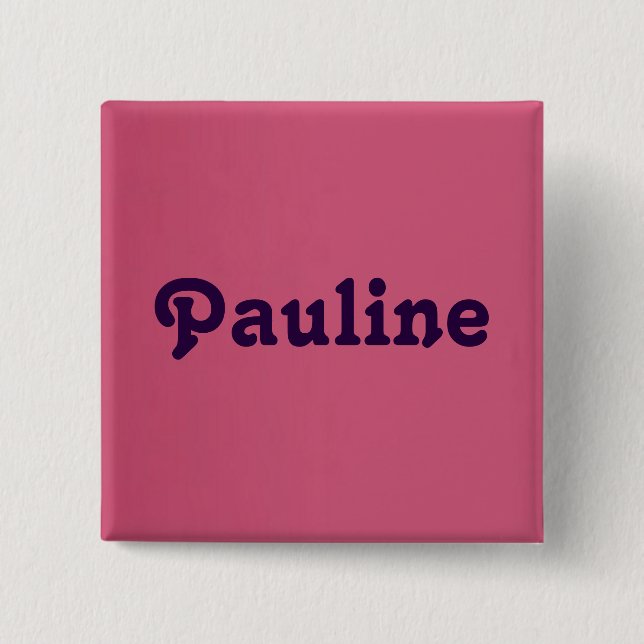 Bóton Quadrado 5.08cm Botão Pauline (Frente)