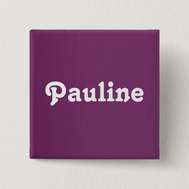 Bóton Quadrado 5.08cm Botão Pauline (Frente)