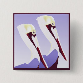 Bóton Quadrado 5.08cm Botão Pelican Pelanes