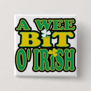 Bóton Quadrado 5.08cm Botão pequenino de O'Irish do bocado
