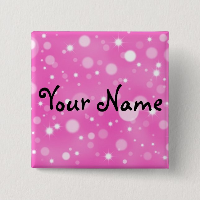 Bóton Quadrado 5.08cm Botão personalizado (Frente)