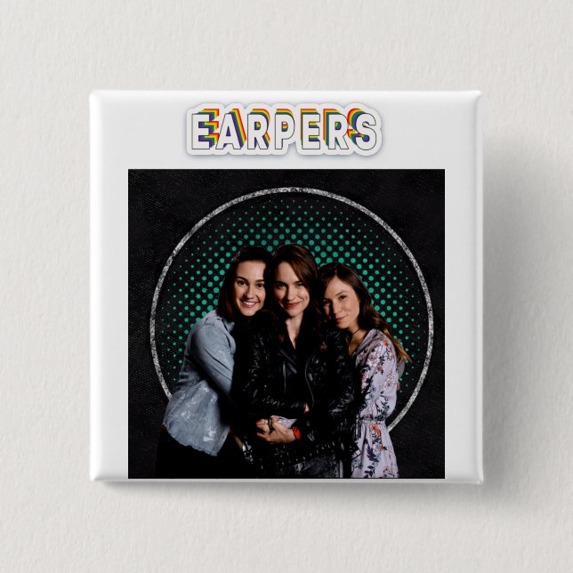 Bóton Quadrado 5.08cm Botão Personalizado (Frente)