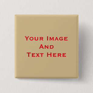 Bóton Quadrado 5.08cm Botão Personalizado Imagem e Texto personalizado
