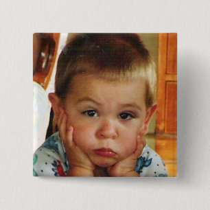 Bóton Quadrado 5.08cm Botão Personalizado Personalizado Quadrado de Fot