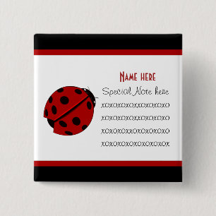 Bóton Quadrado 5.08cm Botão Personalizável de Computadores