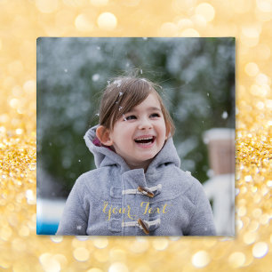 Bóton Quadrado 5.08cm Botão Pin de Foto Personalizado Criado
