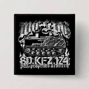 Bóton Quadrado 5.08cm Botão Pinback do Wespe