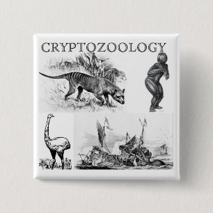 Bóton Quadrado 5.08cm botão/pino quadrados do criptozoologia