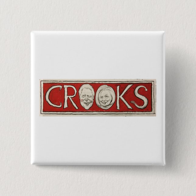 Bóton Quadrado 5.08cm Botão político dos desenhos animados (Frente)