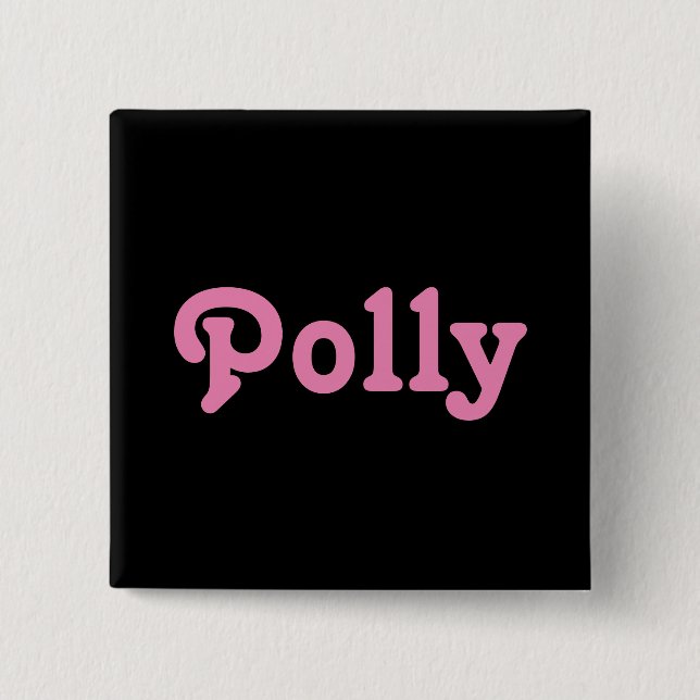 Bóton Quadrado 5.08cm Botão Polly (Frente)